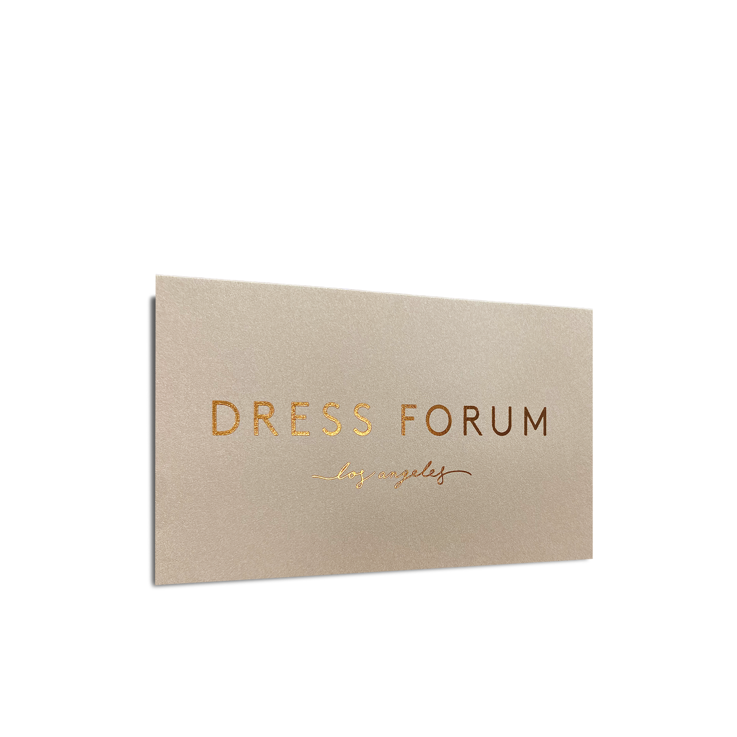 Metallic Foil Business Card
