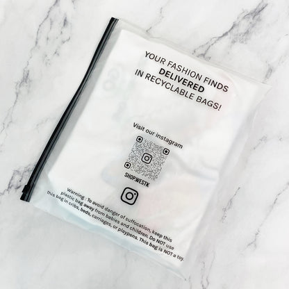 Frosted Zipper Bag