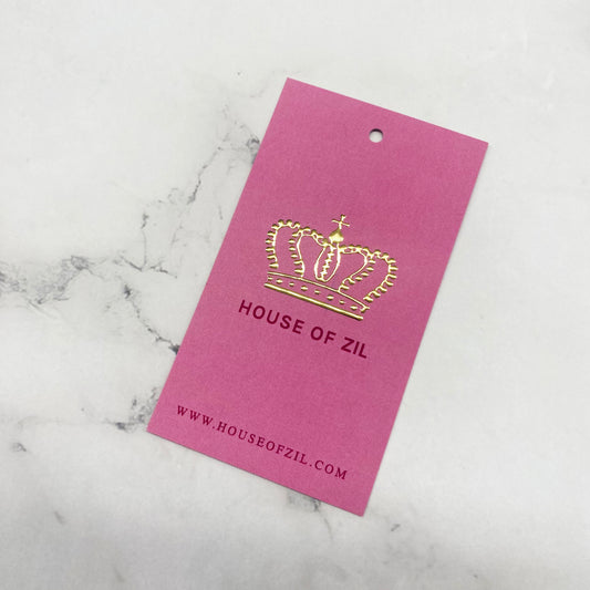 Raised Foil Hang Tag