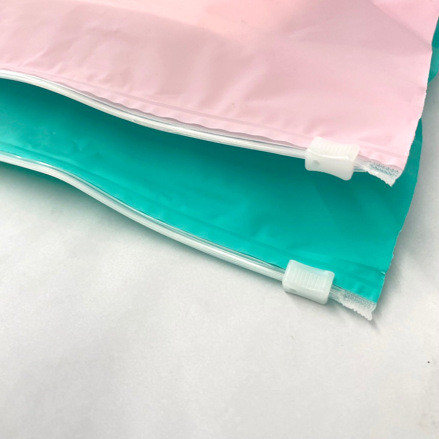 Colored Frosted Zipper Bag